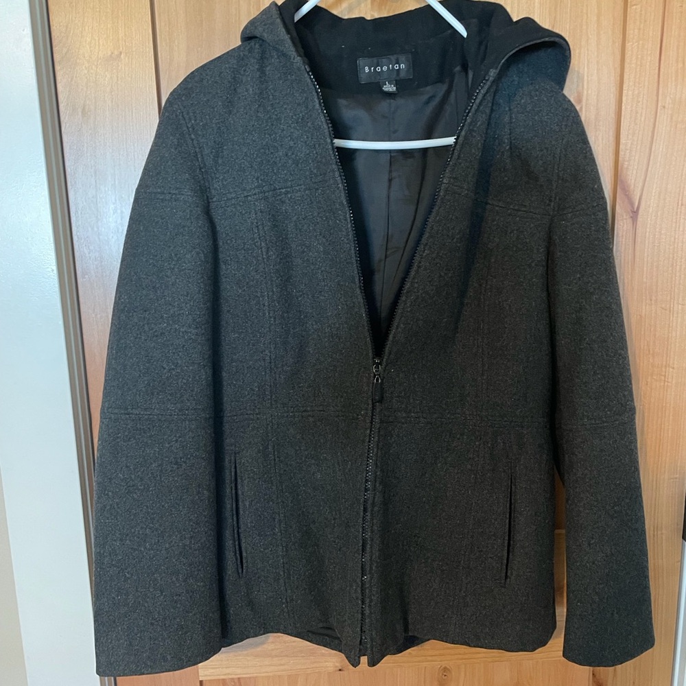 Braetan Classic Charcoal Gray Wool Jacket
